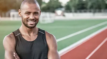 Photo illustrant un étudiant sportif