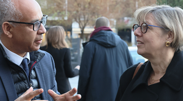 Photo du président Sadok et de Sophie Retailleau