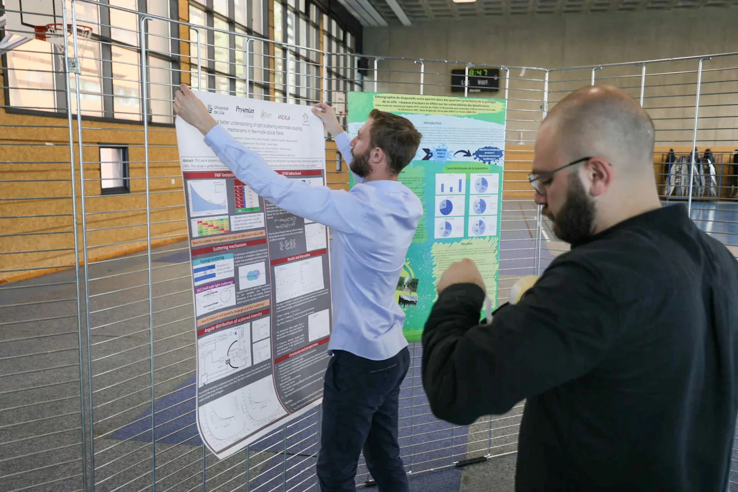 Photo d'une conférence en amphi lors de la 1re Rencontre Universités - Entreprises
