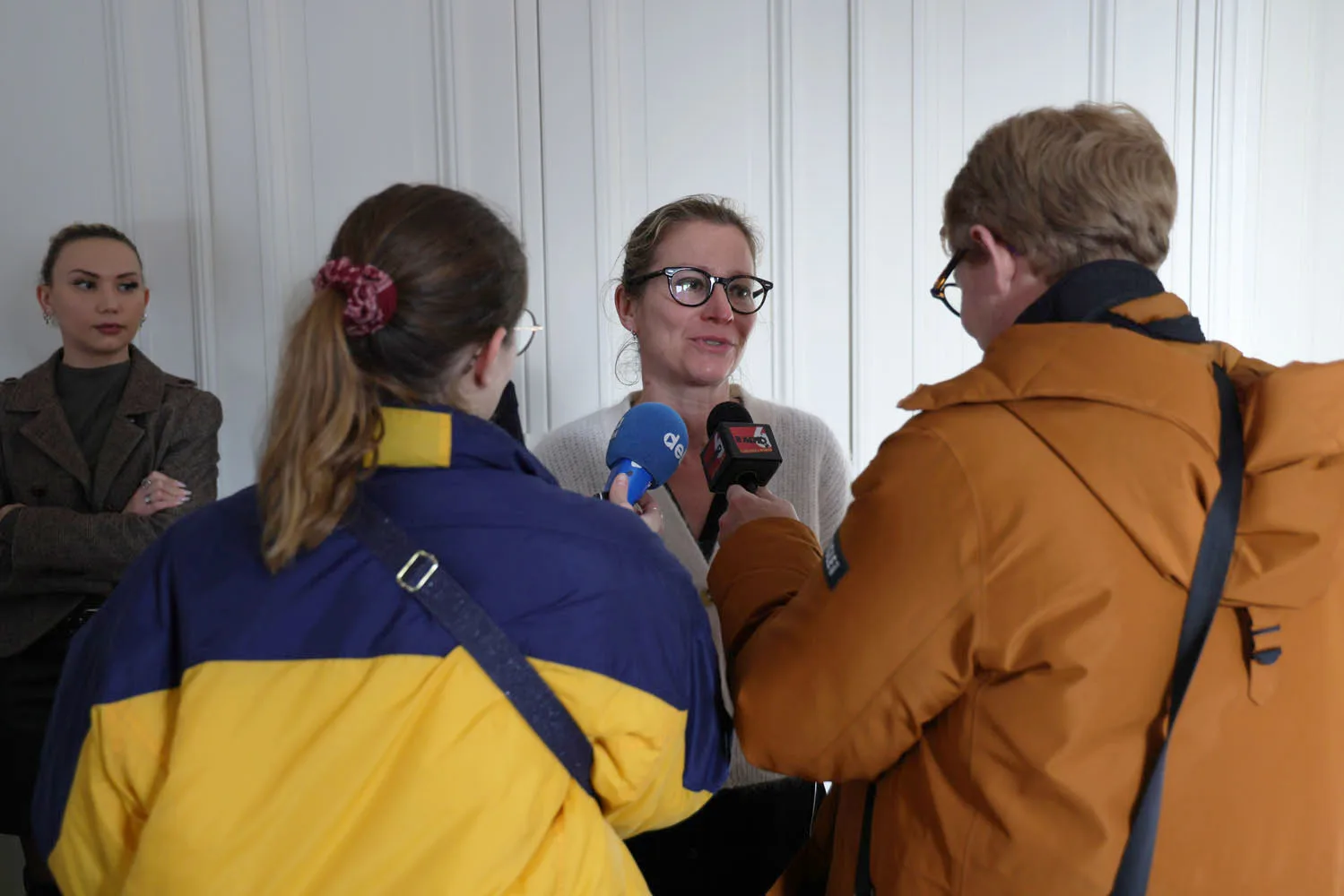Photo d'un interview de Mme Catherine Minet Letalle