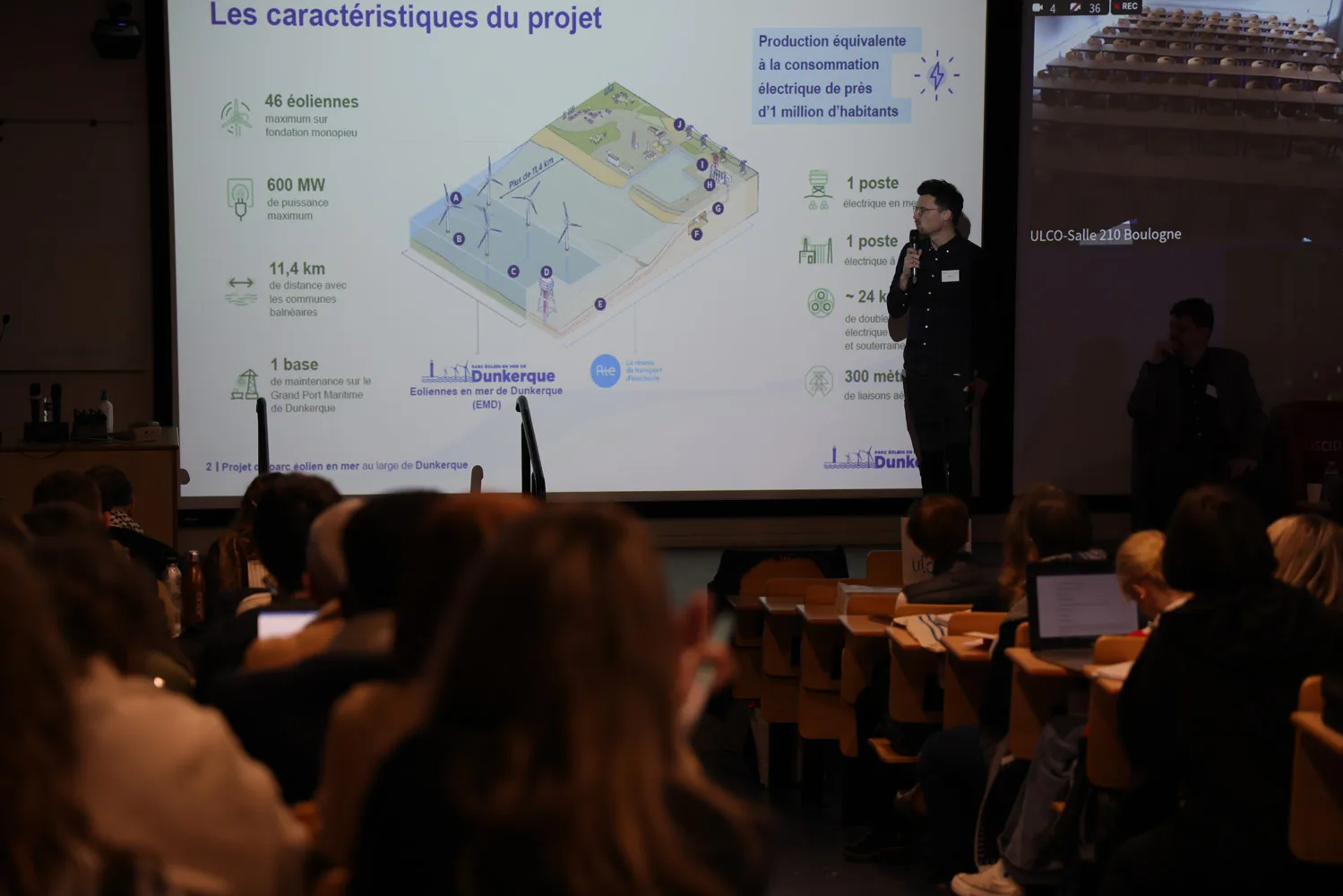 Photo en amphi d'une conférence