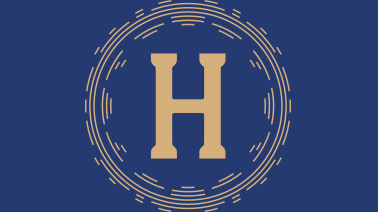 Bandeau avec le visuel en H de la cérémonie Honoris causa