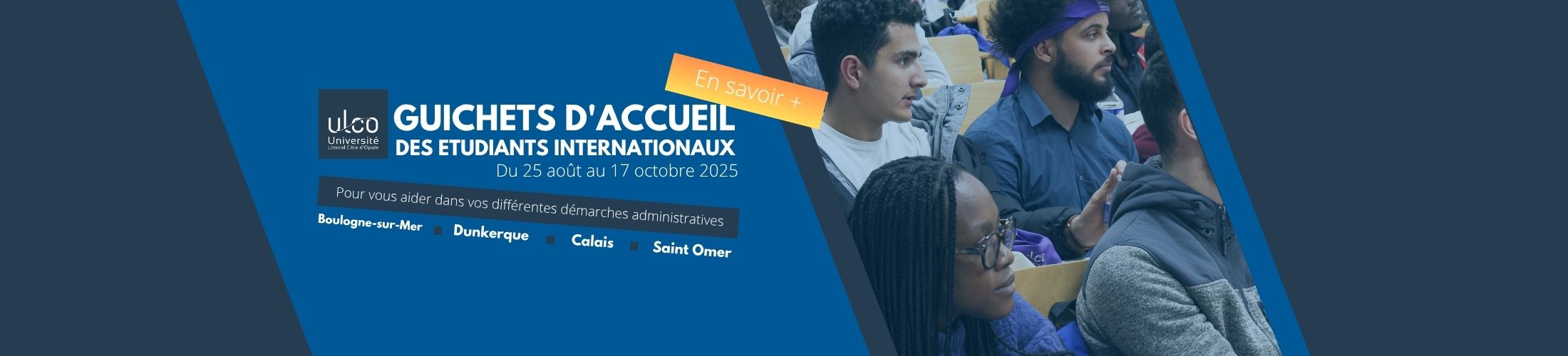 Bandeau Guichet d'accueil des étudiants internationaux 2025