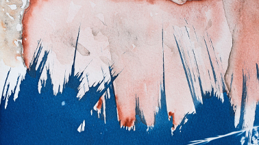 Visuel abstrait à la peinture