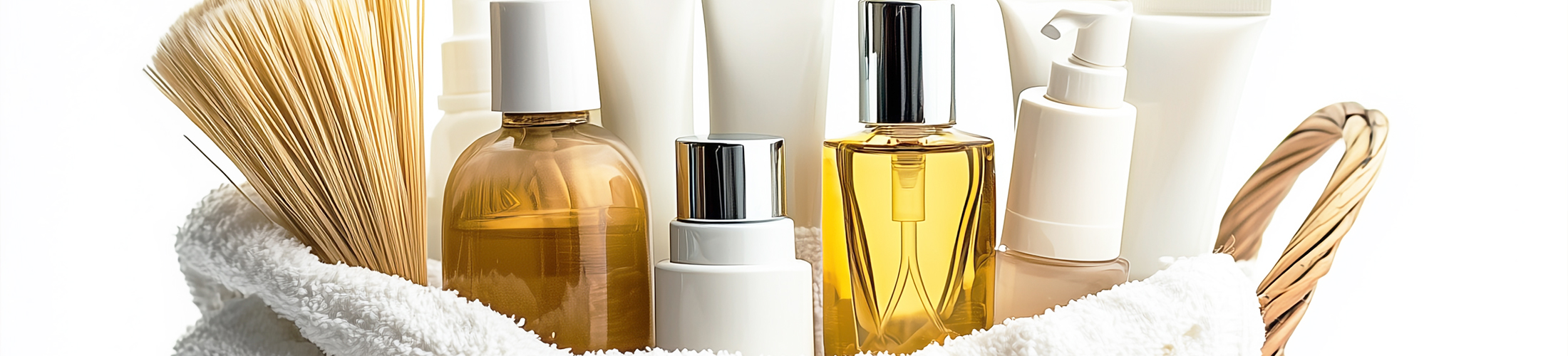 Photo d'un panier rempli de produit de beauté