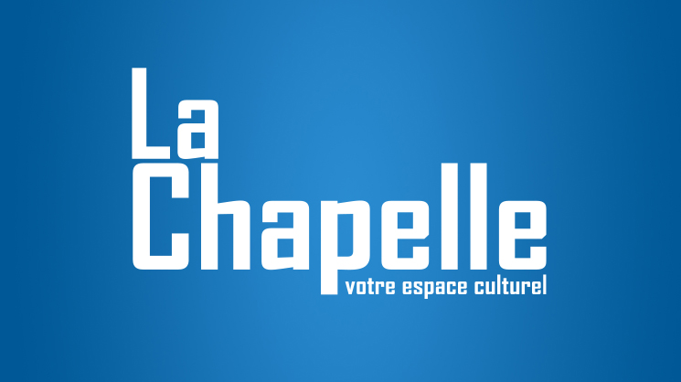 Logo La Chapelle sur fond bleu