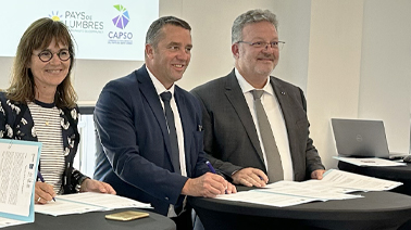 Photo de la signature du pacte éducatif avec le Président Abi Aad