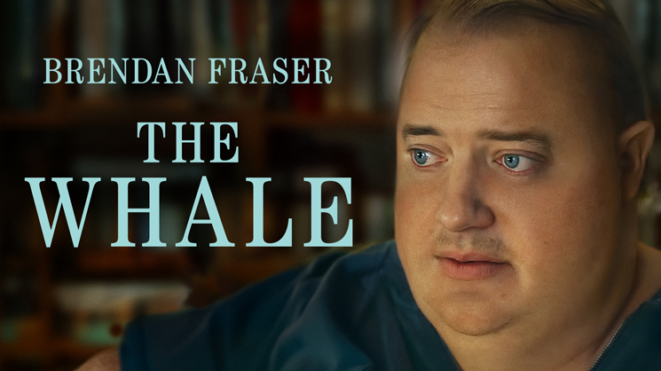 Affiche officielle du film The whale avec Brendan Fraser
