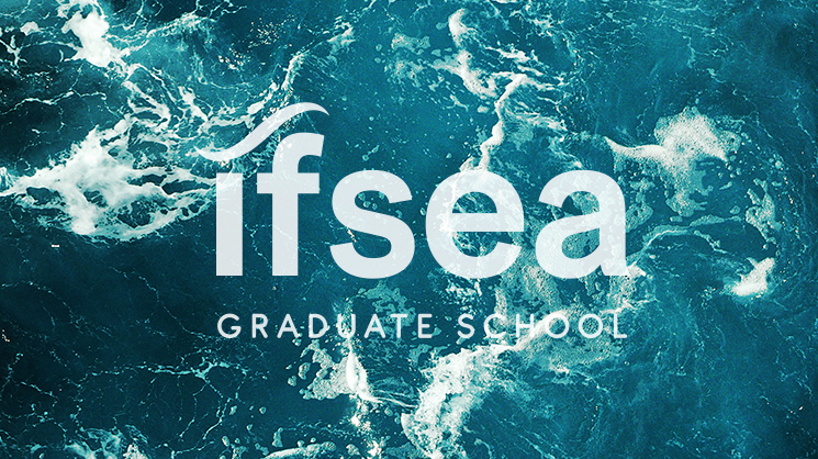 Logo IFSEA sur un fond de mer