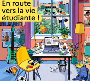 Visuel de la couverture du guide "En route pour la vie étudiante"