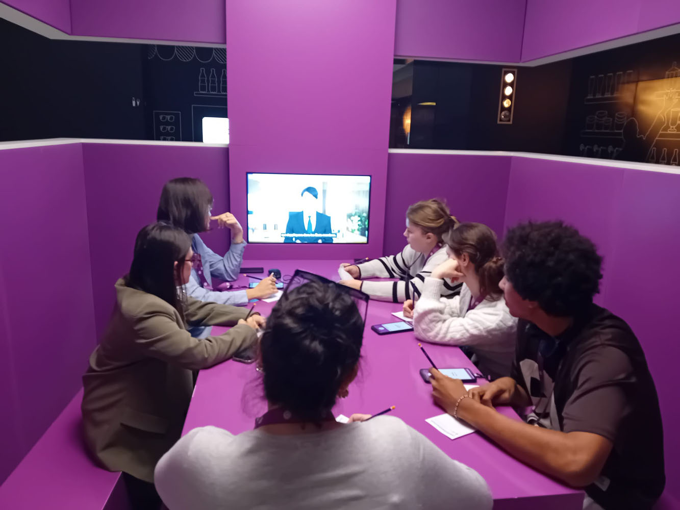 Photo d'étudiants en visite à Bruxelles