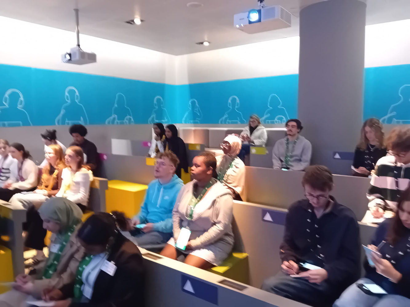 Photo d'étudiants en visite à Bruxelles