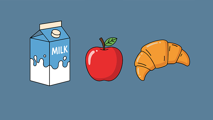 Illustration d'un petit déjeuner